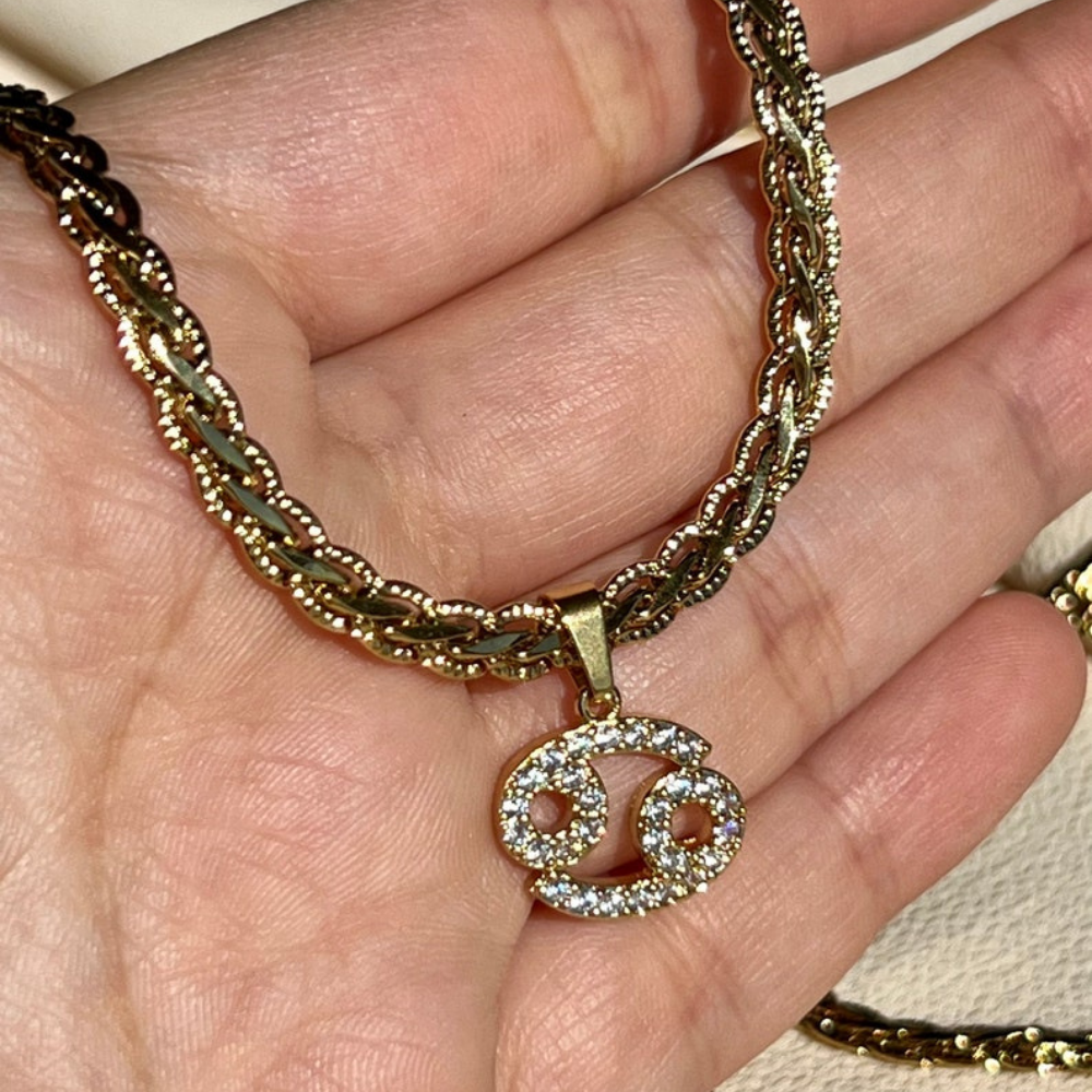 18K Gold-Plated Giselle Zodiac Necklace